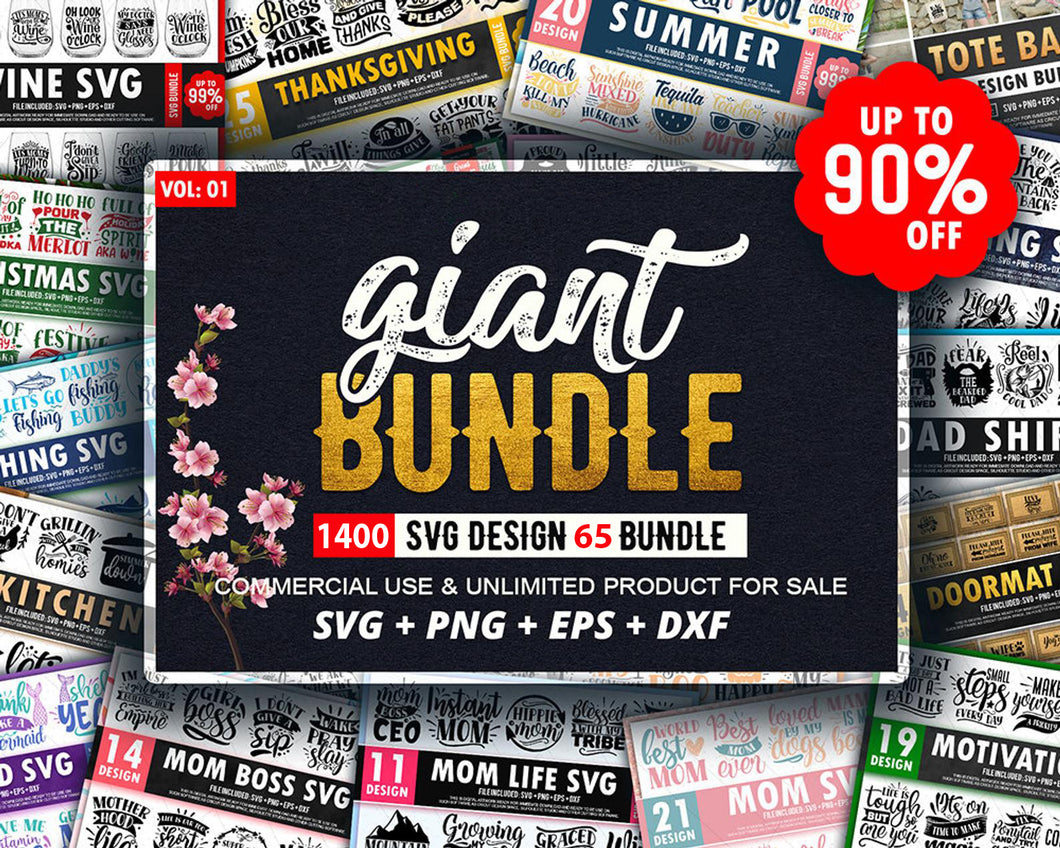 1400 Giant SVG Bundle for Cricut svg cut files. - LoveMyCuttables.com