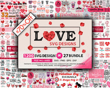 Load image into Gallery viewer, 1200 Love Svg Bundle Designs for Cricut.
