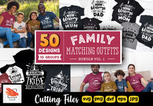 Load image into Gallery viewer, Family Matching Outfits SVG Bundle 100 Designs (Vol 1+2) - LoveMyCuttables.com
