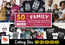 Load image into Gallery viewer, Family Matching Outfits SVG Bundle 50 Designs Vol 1 - LoveMyCuttables.com
