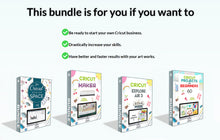 Load image into Gallery viewer, Learn all the secrets of Cricut - Get the special 4 books Bundle.
