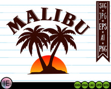 Load image into Gallery viewer, Malibu Sweatshirt Aloha SVG PNG Malibu Sweater DESIGN Malibu California Sweatshirt - LoveMyCuttables.com
