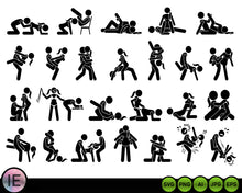 Load image into Gallery viewer, Kamasutra Bundle Sexual Positions SVG Fuck Positions svg - LoveMyCuttables.com
