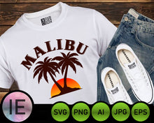 Load image into Gallery viewer, Malibu Sweatshirt Aloha SVG PNG Malibu Sweater DESIGN Malibu California Sweatshirt - LoveMyCuttables.com
