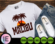 Load image into Gallery viewer, Malibu Svg Sweatshirt PNG Malibu Sweater DESIGN Malibu California Sweatshirt design - LoveMyCuttables.com
