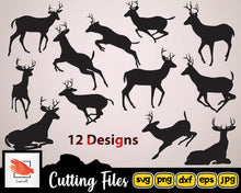 Load image into Gallery viewer, Reindeer Svg Bundle | Reindeer Png, Reindeer Dxf, Christmas Reindeer Svg, Reindeer Clipart, Reindeer Cricut, Cameo Cut File - LoveMyCuttables.com
