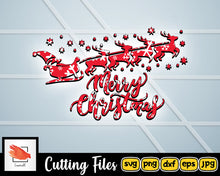 Load image into Gallery viewer, 5 Merry Christmas Svg cut file for Cricut | Silhouette Xmas Design Cuttable files - LoveMyCuttables.com
