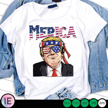 Load image into Gallery viewer, Donald Trump svg Clip Art Merica png - LoveMyCuttables.com
