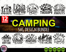 Load image into Gallery viewer, Camping SVG Bundle | Camping printable cut files for Cricut - LoveMyCuttables.com
