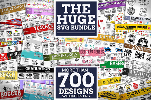 The 700 Huge SVG Bundle for Cricut - LoveMyCuttables.com