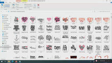 Load and play video in Gallery viewer, 1200 Love Svg Designs for Cricut
