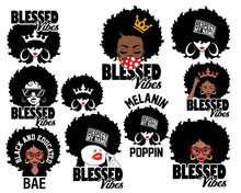 Load image into Gallery viewer, Afro Woman Svg Bundle cut files Afro girl png melanin svg files for cricut | Black girl magic - LoveMyCuttables.com
