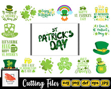 Load image into Gallery viewer, St Patricks Day Svg Bundle for Cricut Lucky Svg - LoveMyCuttables.com
