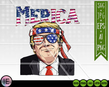 Load image into Gallery viewer, Donald Trump svg Clip Art Merica png - LoveMyCuttables.com
