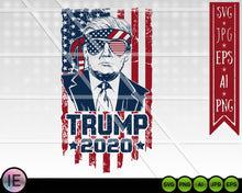 Load image into Gallery viewer, Trump Svg 2020 patriotic - LoveMyCuttables.com
